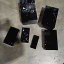 6 Pcs Large Buffet Risers, 7 to 12 Inch Catering Dessert Table Risers Food Decorative Stands with hollow bottom for Catering Supplies, Party(Black, Rectangle)