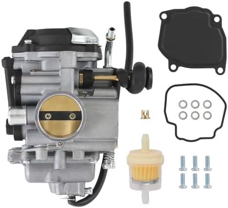 Carburetor replacement for Yamaha Bear Tracker 250 YFM250 YFM250X YFM250XL YFM250XM ATV 1999 2000 2001 2002 2003 2004 Replaces 4XE-14140-12-00 4XE-14140-13-00 4XE-14140-01-00 4XE-14140-00-00