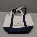 Small Canvas Tote Bag Canvas Tote Bag Suitable For Gift. Navy Blue.