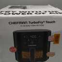 Chefman Air Fryer 4 QT Compact Airfryer for Quick & Easy Meals, Features Hi-Fry Technology for Extra Crisp, Easy-View Window, Touch Controls with 4 Presets, Nonstick & Dishwasher Safe Basket - Black