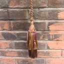 3 x 1 Pack Elegant Long Decorative Tassel with Hanging Loop, 15.35in Total Length  Luxury Curtain Tieback, Door Handle Ornament, and Home Dcor Accessory - E96145_C