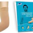 JianiMed Prosthetic Stump Shrinkers for Arm–Below Elbow - Short, Compression, HealthCare, Amputee arm sleeve, 20-30, Elastic, Size M