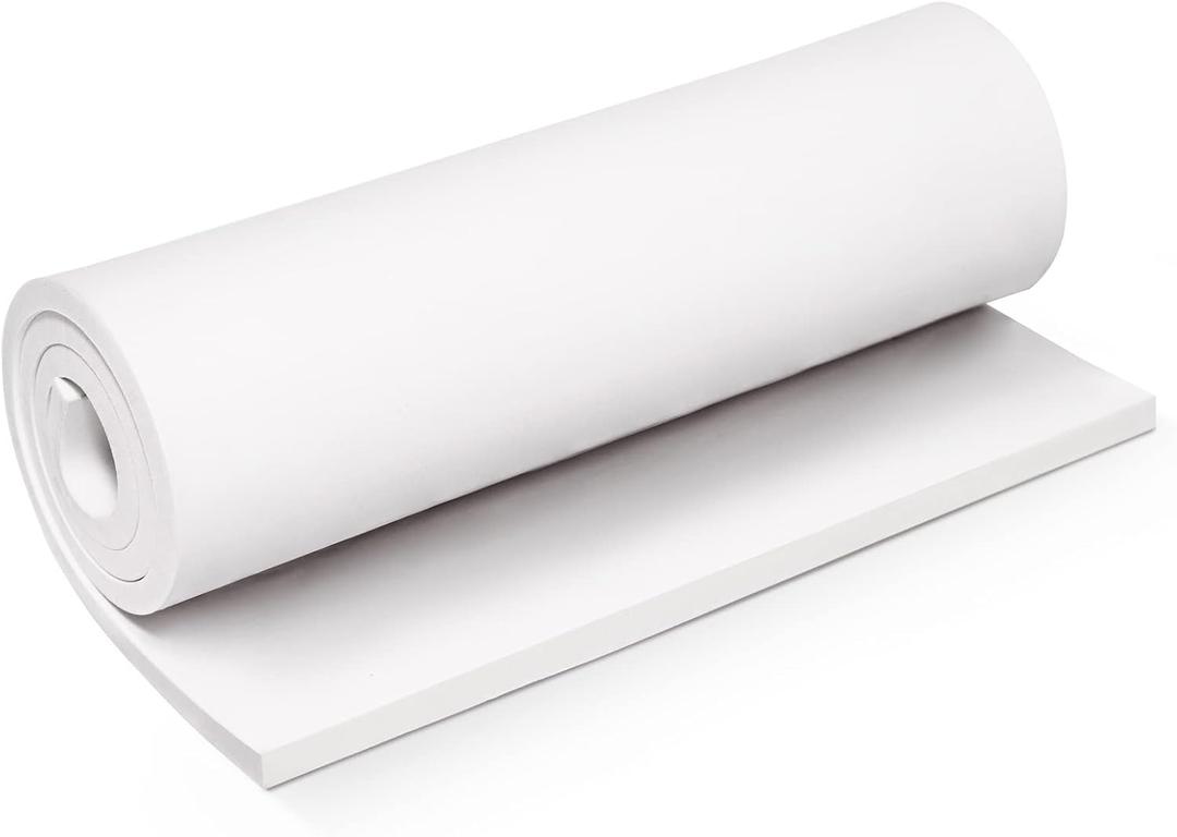 White Foam Sheets Roll, Premium Cosplay EVA Foam Sheet10mm Thick,13.9"x39",High Density 86kg/m3 for Cosplay Costume, Crafts, DIY Projects by MEARCOOH
