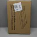 Fibogollo Set of 2 Acacia Wood Serving Tray with Handles, Decorative Trays Platter, Breakfast Tray in Bed, Food Drinks Tray for Eating, Working, Storing(Brown)