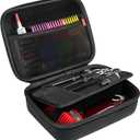 ProCase Hard Travel Case for Hair Clippers, Hair Cutting Barber Supplies Holder, Trimmer Organizer Storage Bag for Hatteker/Oneisal/Wahl 5Star/Andis Men Razor Guard Grooming Kits -Black (L (10.2L*7.5W*3.5H Inch))