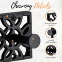 Autumn Alley Black Bathroom Towel Hook Robe Hook Wall Mounted - Wall Hooks for Towel, Robe, Coat, and Door Hooks for Bathroom Rustproof Modern Unique Style, 4 Pack