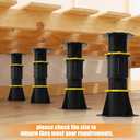 Bed Support Legs, 4 Pack Adjustable Height Bed Frame Support Legs 7.9-13 inch, Heavy Duty Bed Support Reinforcement Parts Bed Slats Support Leg for Platform Beds & Metal Frames