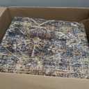 Loloi Amber Lewis Morgan 7'-3" x 9'-3" Area Rug in Sunset/Ink - Large Area Rug, Neutral Area Rug for Room Dcor, Vintage Rug Inspired, Soft Area Rug for Living Room, Bedroom, Dining Area
