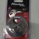 Master Lock 40D Stainless Steel Discus Padlock with Key (1 Pack)