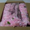 2 Pack 4Ft Tall Cherry Blossom Artificial Tree, Faux Sakura with Realistic Pink Silk Flowers and Plastic Pot for Living Room Bedroom Home House Entryway Office Indoor & Outdoor Plant Decoration