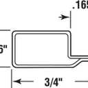 Aluminum Screen Frame, 3/4X5/16X72 SCREEN FRAME