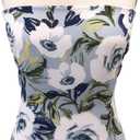 58" Wide Printed 100% Polyester Wool Dobby Hi Multi Chiffon Fabric by The Yard - No Stretch, 120 GSM, Lightweight, Soft & Breezy for Apparel, Accessories & DIY (Blue Off White #2963)