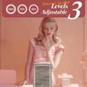 BOGDA Mini Skincare Fridge (4 Liter/6 Can) with Dimmable LED Light Mirror, Cooler and Warmer for Refrigerating Make Up, Skin Care and Food, Portable Mini Fridge for Bedroom, Office and Car, Pink