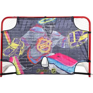 Franklin Sports NHL Street Hockey Goalie Shooting Target - Shooter Tutor Hockey Goal Practice Target - Street Hockey Net Goalie Target - Easy Attach Targe (72" X 48", Assorted Colors)