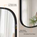 24" x 36" Bathroom Vanity Mirror for Wall, Black