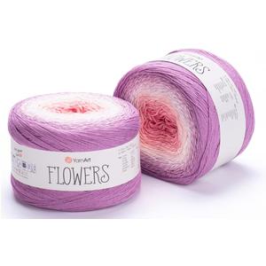 Yarn Art YarnArt Flowers Yarn 55% Cotton 45% Acrylic 250gr 1094yds Multicolor Cotton Yarn Rainbow Crochet Yarn Spring Summer - 1 Fine Sport Skein (305)