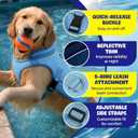Dog Cooling Vest, Evaporative Cooling Dog Jacket with UV Protection, Lightweight Breathable Mesh Dog Cooling Shirt, Summer Heat Relief Gear with Adjustable Buckles for Hot Weather Walking & Hiking