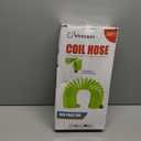 Recoil Garden Water Hose 3/8"ID x 50ft Premium With 3/4"Inch Brass Fittings Retractable, Swivel Female, Outdoor Patio Hose Marine&Boat, Transparent Green(25')