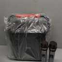 Karaoke Machine for Adults & Kids, Bluetooth Karaoke Speaker with Two Wireless Karaoke Microphones, PA System Speaker Supports TF Card/USB, AUX in, REC, Bass & Treble for Party/Meeting/Adults/Kids (Red)