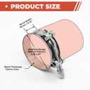 12 Pack 4 inch T-Bolt Hose Clamps, Stainless Steel_304 Working Range 108mm-116mm for 4" Hose ID, Turbo Intake Intercooler Clamp for Automotive