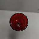 24 Pcs Red Vintage Wine Glasses Set, 10 Ounces Colored Glass Water Goblets, Unique Floral Embossed Pattern High Clear Stemmed Glassware Wedding Party Bar Drinking Cups Fancy Glasses Hand Wash Only