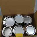 JoyJolt 8 Oz Mason Jars With Lids, Labels and Measures! 6-Pack Regular Mouth Mason Jars, Glass Jar with Lid and Band. Airtight Canning Jars, Overnight Oats Jars, Salad Jars, Sourdough Starter Jar