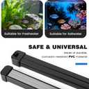 hygger Weighted Nano Mist Bubble Wall Bar, 35.4" Self-Sinking ABS Air Stone Strip with Gentle Oxygen Diffuser for Freshwater & Marine Aquarium, Hydroponics
