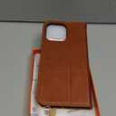 SHIELDON Case for iPhone 14 Pro Max 5G, Genuine Leather Wallet Case with Kickstand RFID Blocking Card Holder Magnetic Shockproof Compatible with iPhone 14 Pro Max 6.7" - Retro Brown