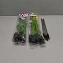 Solar Garden Flowers,Firefly Glow with 4 Color Wild Lily Lights, Solar Flowers Outdoor Waterproof for Patio Yard Garden Decoration, Gifts for Women Mom