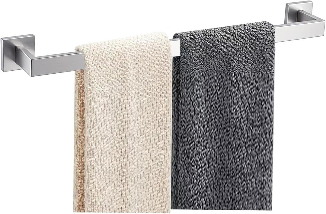 JOPOFI Towel Bar - 23.6 Inch Bathroom Towel Holder - Brushed Nickel