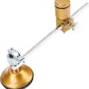 Circle Glass Cutter,Heavy Duty Glass Cutters Tools Adjustable Compass Glass Cutter with Suction Cup,Cutting Wheel,Aluminum Alloy,Precision Tool for Circular Cuts in Tile,Mirror,Window