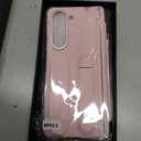 for Samsung Galaxy Z Fold 5 Case with S Pen Holder & Slim Stylus, Z Fold 5 Wrist Strap Case with Kickstand Hinge Protection Screen Protector Raised Edge Protection Cover Case for Z Fold 5 Pink
