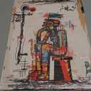 Framed Graffiti Wall Art Vibrant Street Color Canvas Print Decor, Modern Abstract Painting Poster Picture for Living Room, Bedroom, Hallway Wall Decor (12x16)