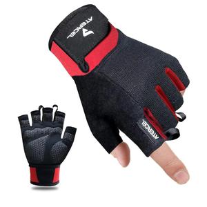 ATERCEL Workout Gloves for Men and Women, Exercise Gloves for Weight Lifting, Cycling, Gym, Training, Breathable and Snug fit S