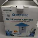 birdsnap TUC Bird Feeder with Camera 2K HD, Solar Panel 32GB Card 4-in-1 Perch, 160View Auto Detect & Notify AI Identify Video Bird Camera Wireless Outdoors Ideal Gift for Birds Lover (Blue)