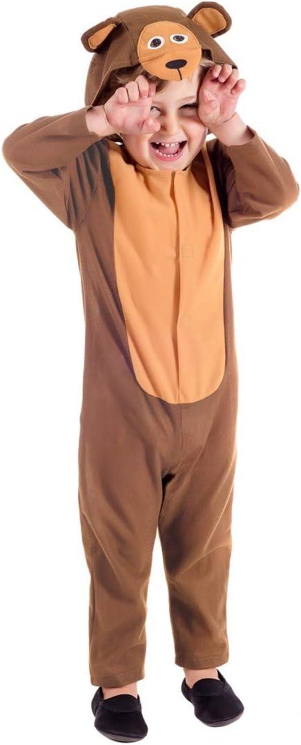 fun shack Teddy Bear Costume Toddler, Teddy Bear Baby Costume, Brown Bear Toddler Costume, Teddy Bear Toddler Costume (3-4 Years)