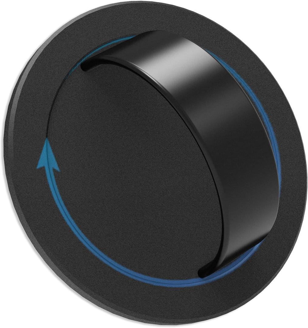 Grat 3 Lite Magnetic Phone Loop, [Nylon-core Silicone Strap] 360 Rotatable Phone Grip, Detachable Finger Holder Compatible with Magsafe for iPhone 16 15 14 13 12 Pro/max, Black