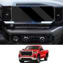 Moonlinks Tempered Glass Screen Protector 13.4" Compatible with 2022-2025 Chevy Silverado GMC Sierra 1500/2500/3500 Navigation Touchscreen Protector High Definition 9H Hardness Anti-Fingerprint
