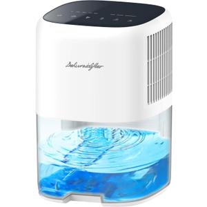 Small Dehumidifier for Home 44OZ Quiet with Auto Off & Defrost 5 Timers 3 modes 10 Color Lights 3 Brightness 260 Sq.ft Portable Dehumidifiers for Basement Bedroom Bathroom RV Closet