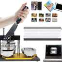 2 * 2in Square Refrigerator Fridge Magnet Maker Machine, DIY Button Badge Press Maker Kit with Paper Cutter+ 100pcs Consumables