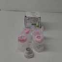 Matyz 4-Pack Breast Milk Collection and Storage Bottles (Pink, 6oz Each) - No BPA Breastmilk Storage Bottles with Lids - Pumping Storage Bottles for Philips Avent Medela Spectra Breast Pumps