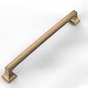 Amerdeco 10 Pack Champagne Bronze Cabinet Handles 7.5 Inch(192mm) Hole Center for Kitchen & Bathroom Drawer & Dresser Pulls ZH0010