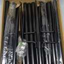 2 Pack 10Ft String Poles, Poles for Outside String Lights,Outdoor with Fork,Metal Poles Stand for Patio,Backyard,Deck