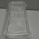 Ice Chilled Condiment Caddy,Stackable Chilled Condiment Containers,Serving Platters with Lid and 5 Removable Compartments,Set of 5 Serving Spoons & 2 Clips (1pack)