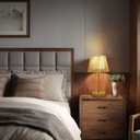 ONEWISH Touch Bedside Table Lamps Set of 2, 14.2" Boho Lamp 3 Way Dimmable, Rope lamp for Bedroom Nightstand Farmhouse, LED Bulb Included(Gold)