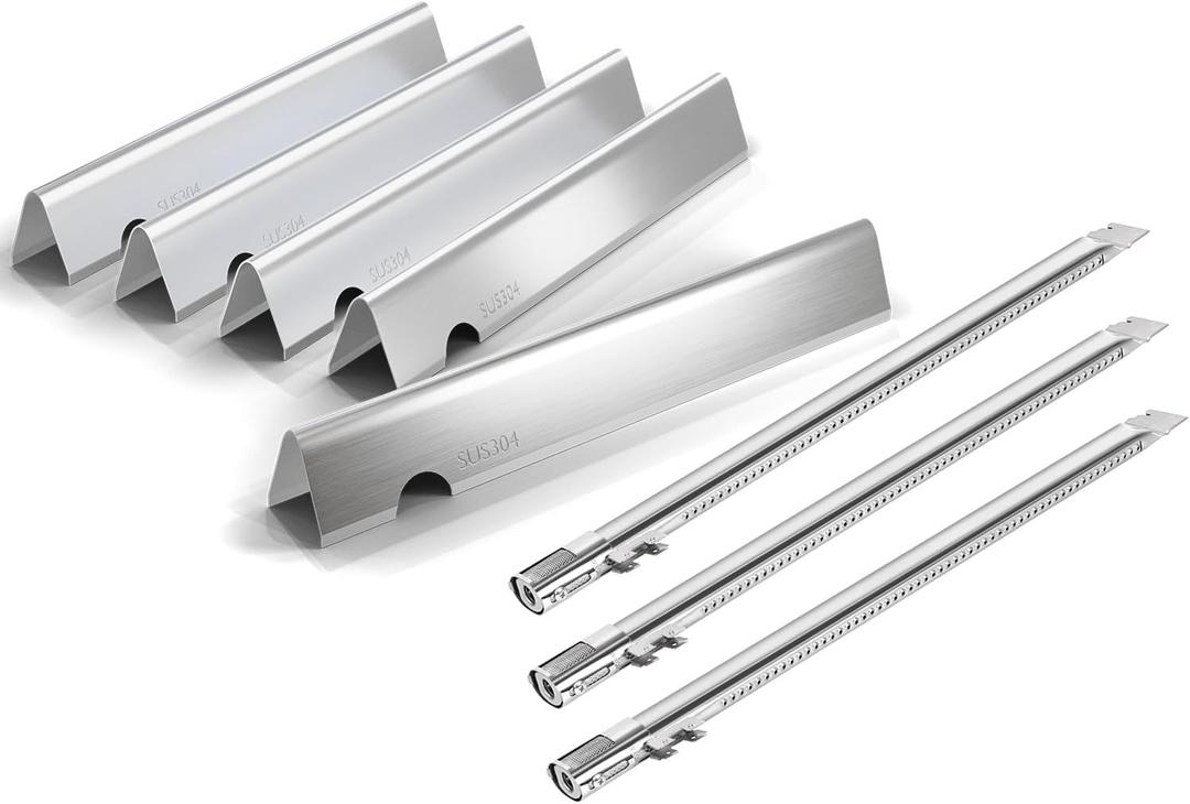 66795 Flavorizer Bars and Grill Burner for Weber Genesis II 300 /LX 300 Series, Genesis ii E-310 ii E-315 ii E/S335, Genesis ii Flavorizer Bars & Genesis II Burner tubes for Weber Genesis II gs4 Parts