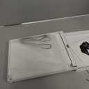 nimin Keyboard case for iPad Pro 11inch M5/M4 2025/2024, 7 Colour Backlit, MultiTouch Trackpad, Floating Magnetic Design, Battery Display, Snow White