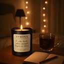 Lavender & Sandalwood Candle, Luxury Scented Soy Candle 7oz, Calming Relaxing Fragrance for Home, Stress Relief & Sleep Aromatherapy Candle, Gift for Women, Long Lasting Jar Candle