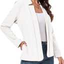 Womens Blazers Dressy Notched Lapel 2025 Work Office Casual Long Sleeve Open Front Blazer Jacket
