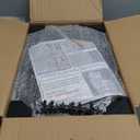 7 code Thicken & Sturdy Clear Shoe Storage Organizer with Magnetic Door, Stackable Boxes for Closet, Foldable Shoe Rack for Sneaker Boot Container, Plastic Shoe Cabinet Shoe Box 6 Pack, Black